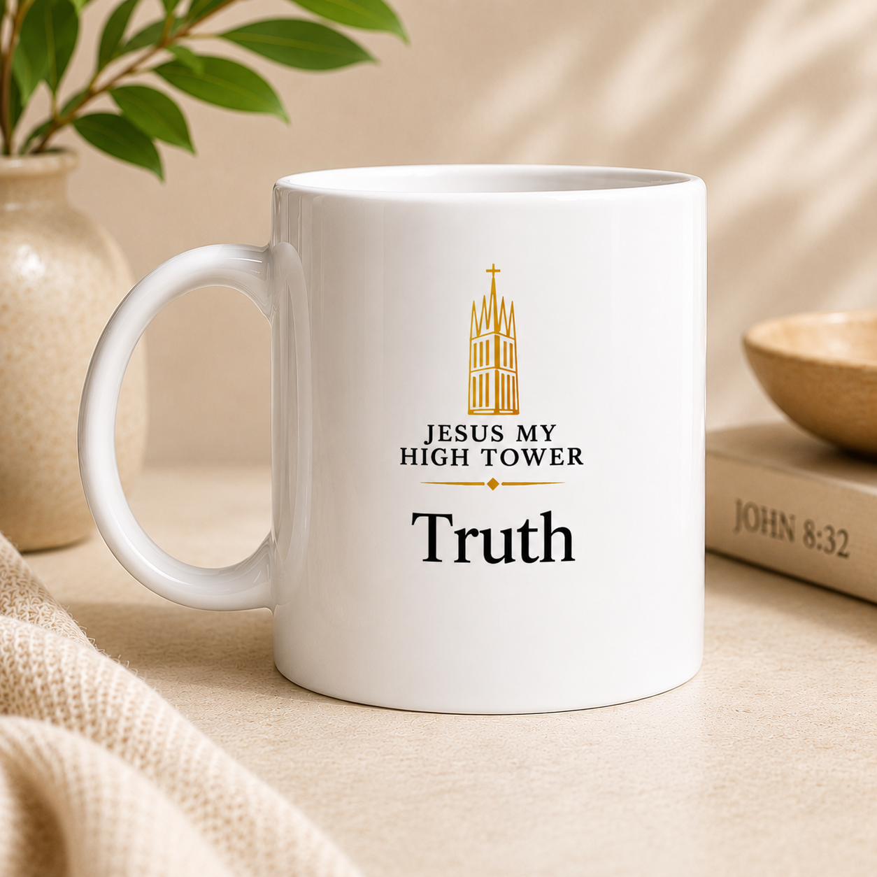 Truth Signature Ceramic Mug - Blanc 325 ml (11 oz)