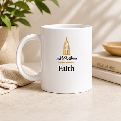 Faith Signature Ceramic Mug - Blanc 325 ml (11 oz)
