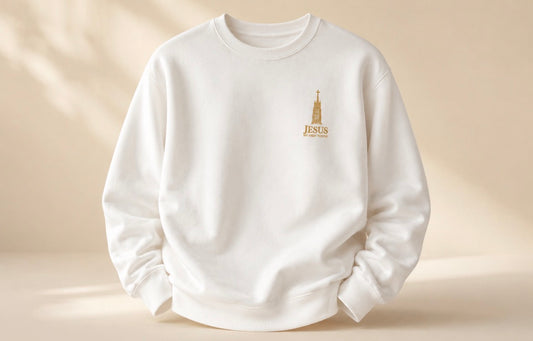JMHT Signature Crewneck Sweat-shirt - Blanc