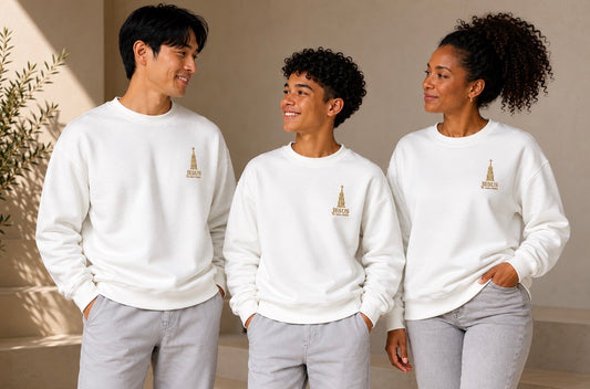 JMHT Signature Crewneck Sweat-shirt - Blanc